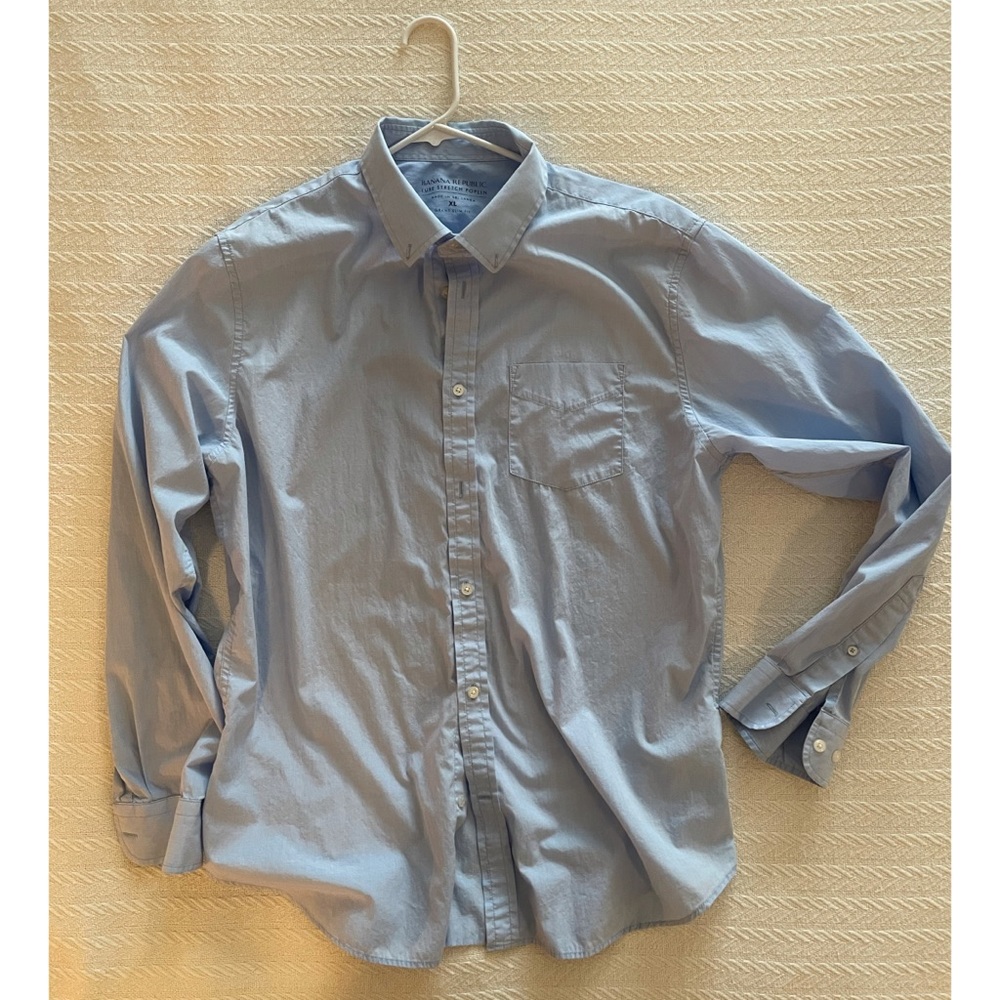 Banana Republic luxe stretch poplin shirt